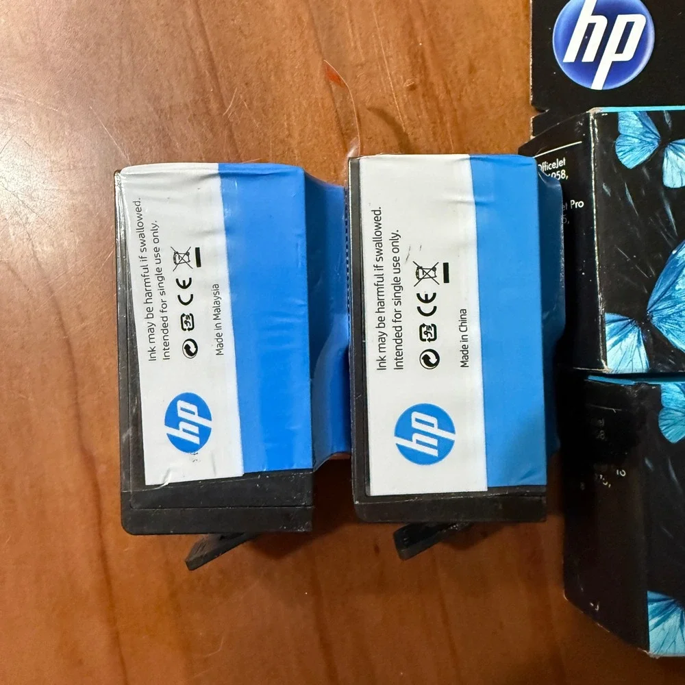 NEW Genuine HP Ink 02 XL Black 2 Pack Cartridge Unopened Expires Cyan Magenta